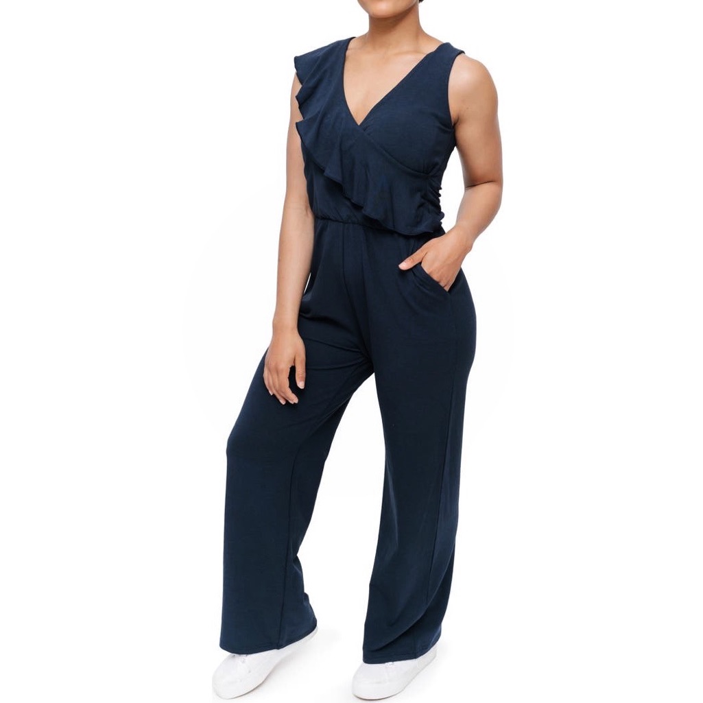 Smash + Tess The Daydreaming Romper Jumpsuit In Midnight Sky Navy Nwt